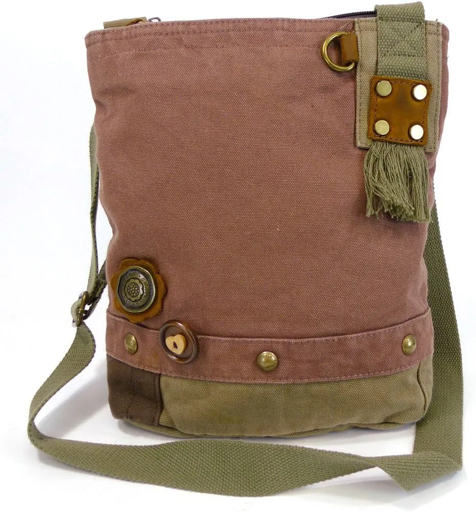 CHALA Patch Crossbody Bag Weiner Dog Dachshund Multi-color