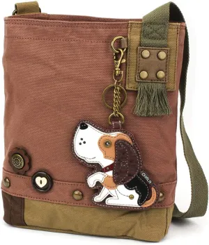 CHALA Patch Crossbody Bag Weiner Dog Dachshund Multi-color