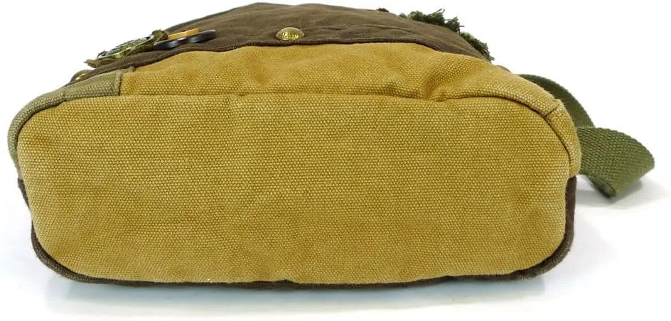 CHALA Patch Crossbody Bag Weiner Dog Dachshund Multi-color