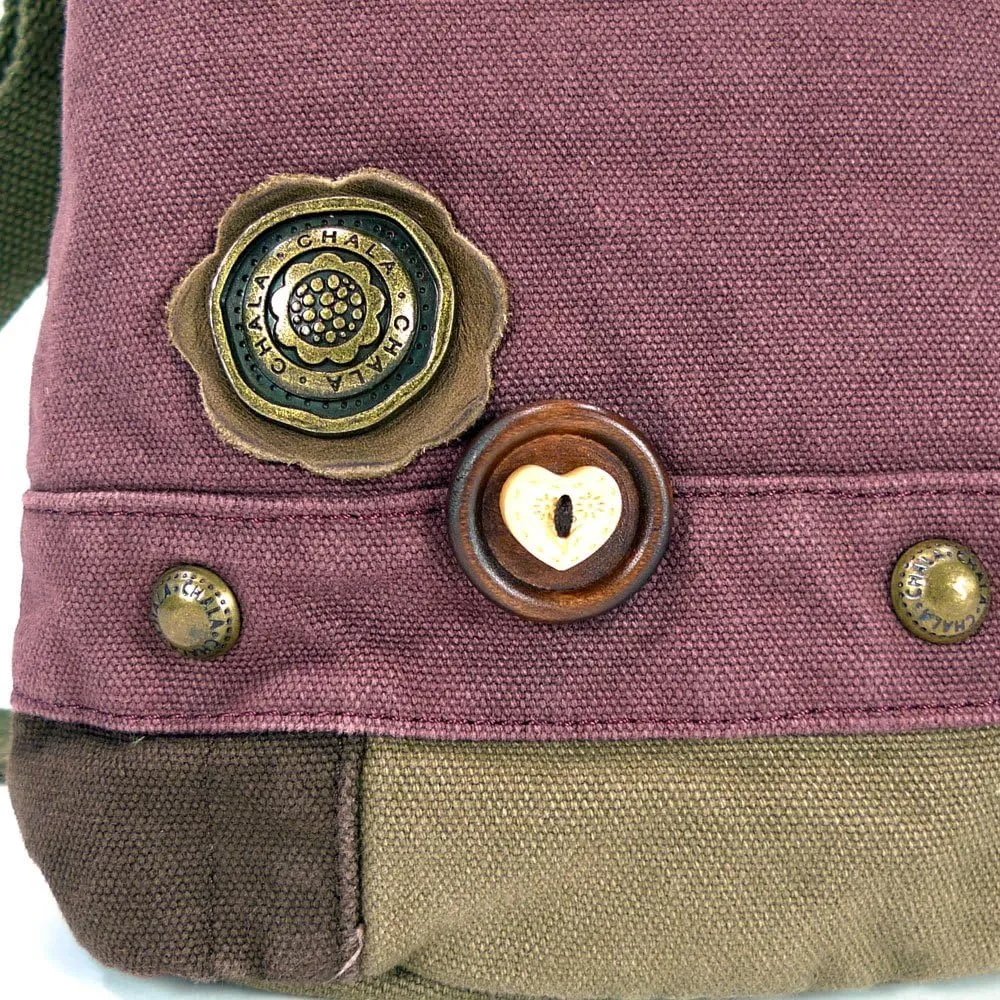 CHALA Patch Crossbody Bag Weiner Dog Dachshund Multi-color