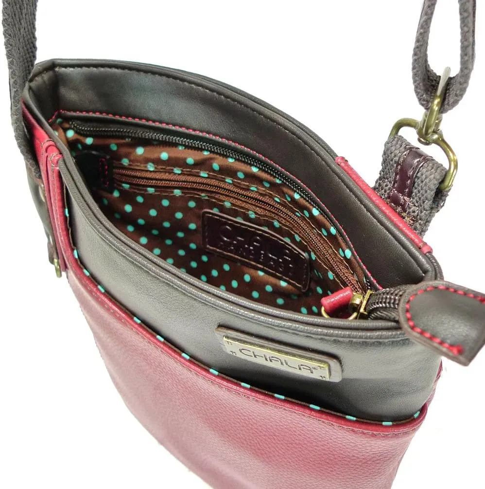 CHALA SWING Pack Small Cross-Body Purse with Metal Mini Keychain