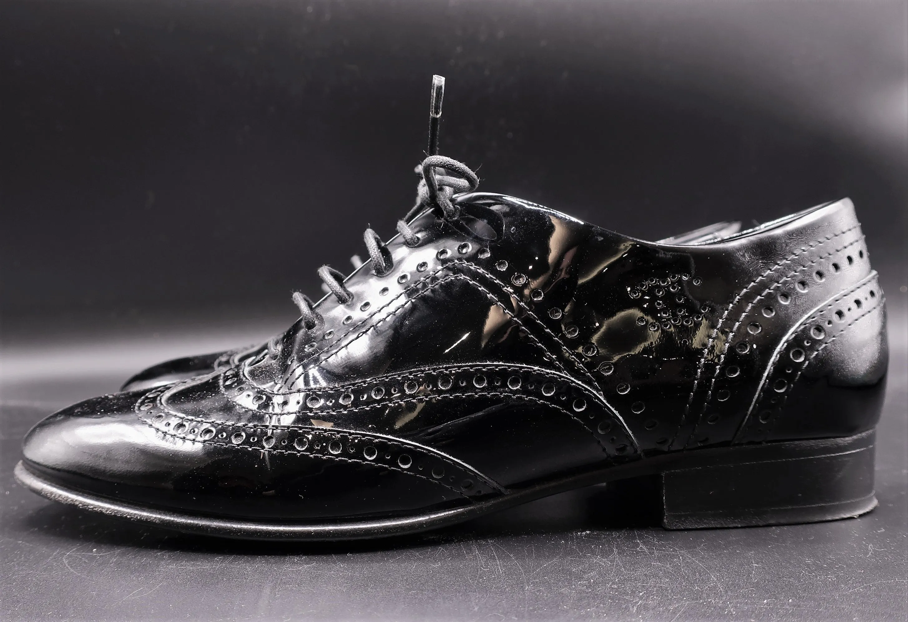 Chanel Patent Leather Oxford Shoes