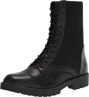 Charles David Women's Lace up Fashion Boot, Black, 8.5