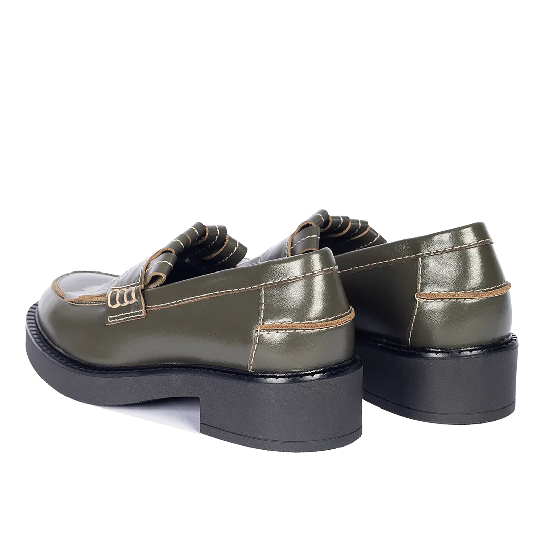 Chunky Penny loafer with fringe