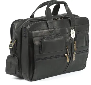 Claire Chase Executive Computer Briefcase, Black, One Size