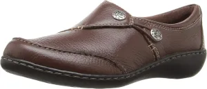 Clarks Women's Ashland Lane Q Slip-On Loafer, Redwood, 7.5 M US