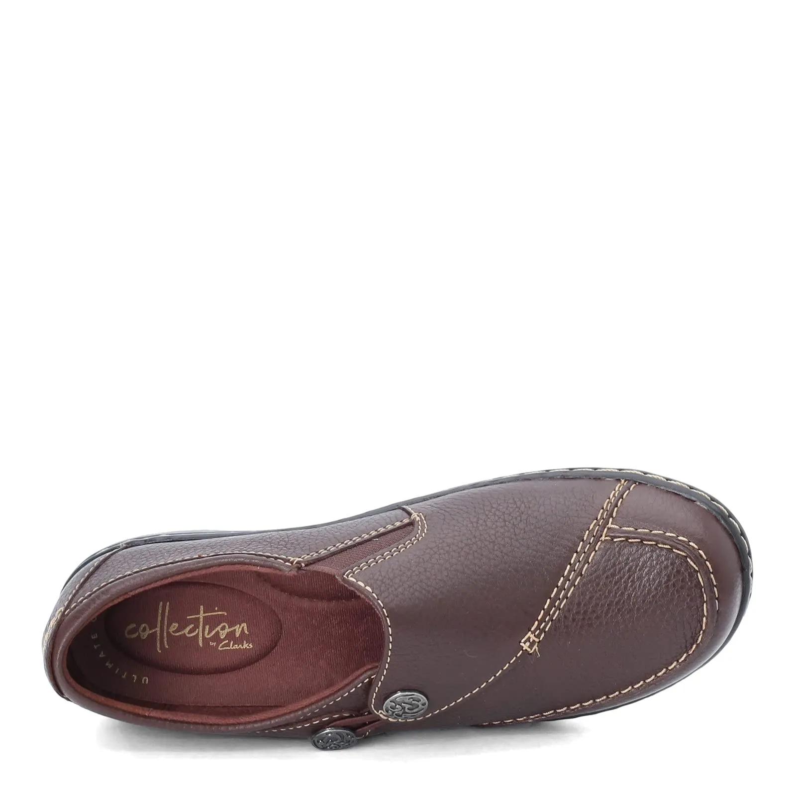 Clarks Women's Ashland Lane Q Slip-On Loafer, Redwood, 7.5 M US