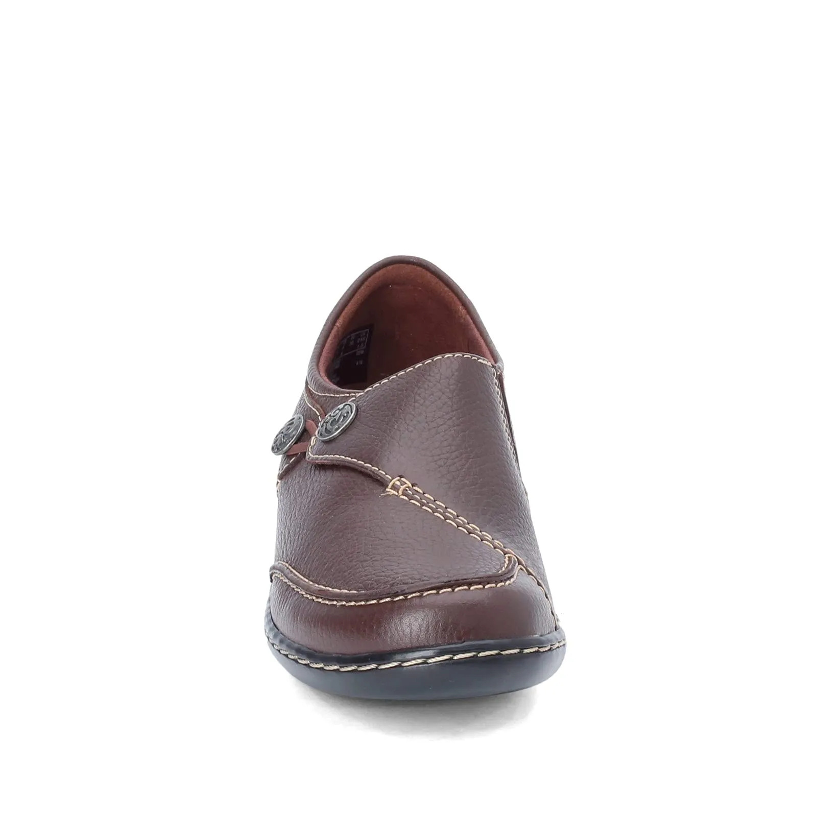 Clarks Women's Ashland Lane Q Slip-On Loafer, Redwood, 7.5 M US