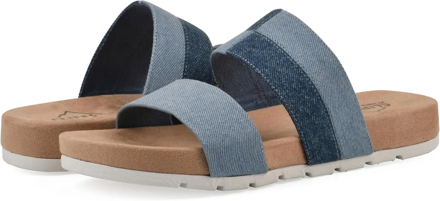 CLIFFS BY WHITE MOUNTAIN Women's Tammy Slide Sandal