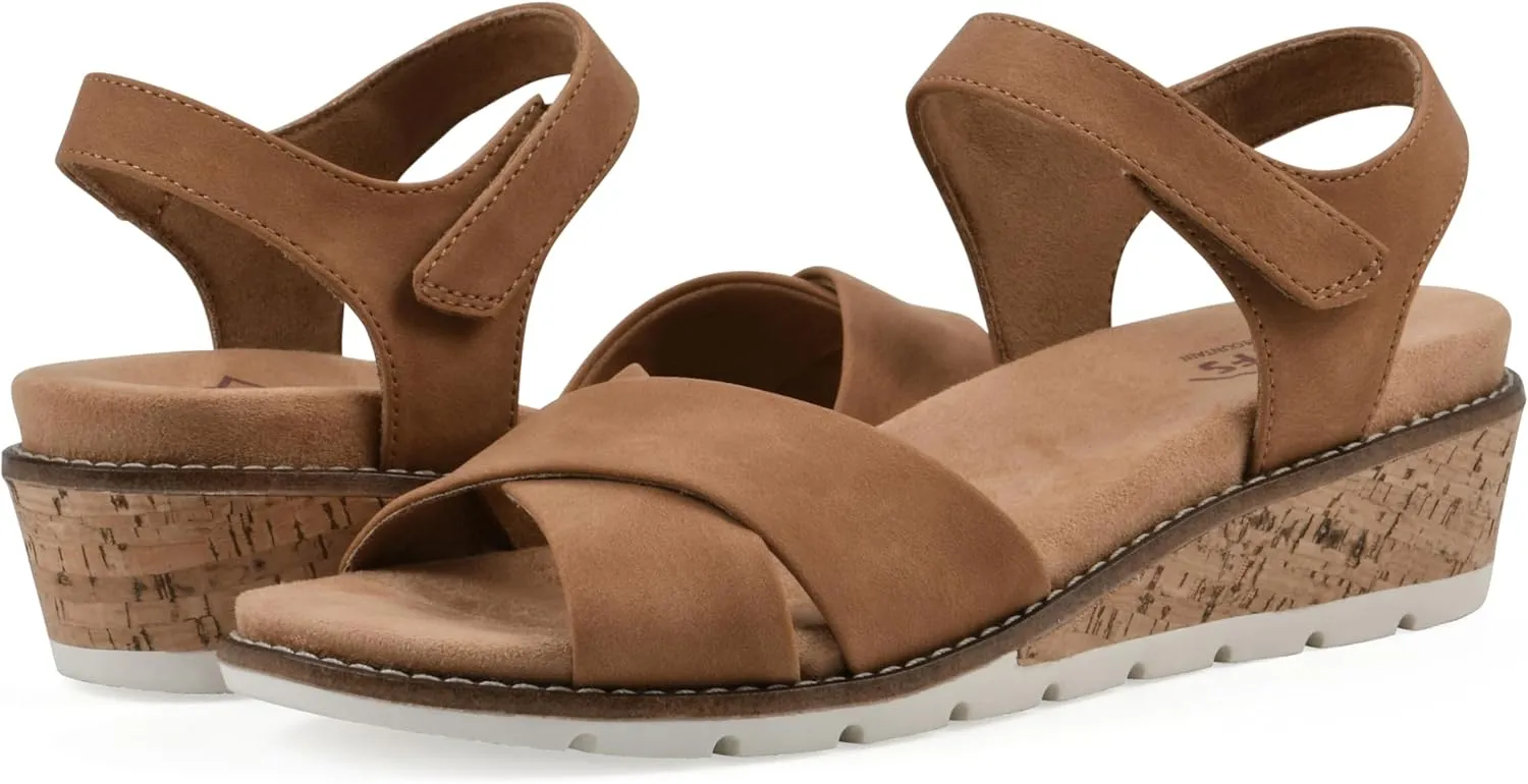 CLIFFS BY WHITE MOUNTAIN Women's Tinna Cork Wedge Sandal