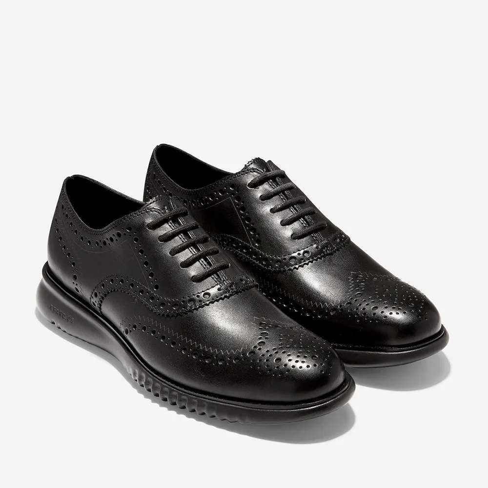 Cole Haan 2.ZERØGRAND Wingtip Oxford Black Leather/Black