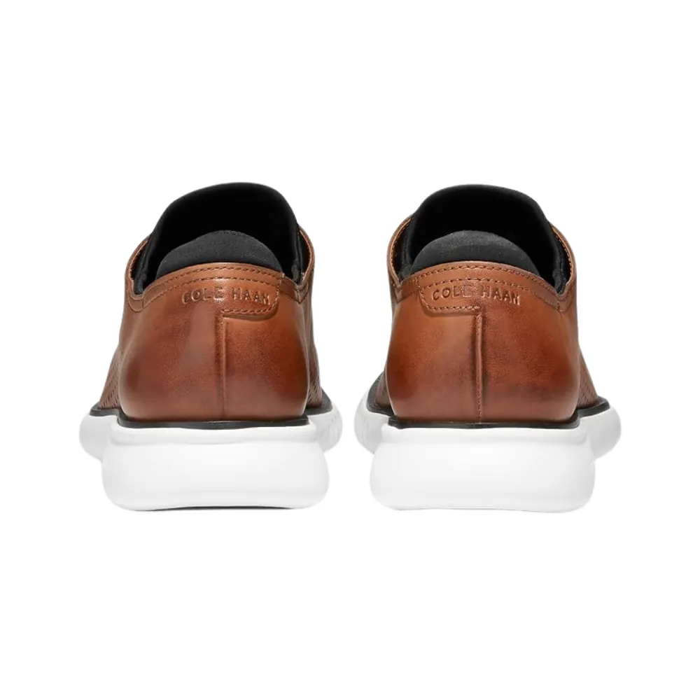 Cole Haan Men's 2.Zerogrand Laser Wing Oxford, Sophisticated, Leather Tan/Ivory, Wide