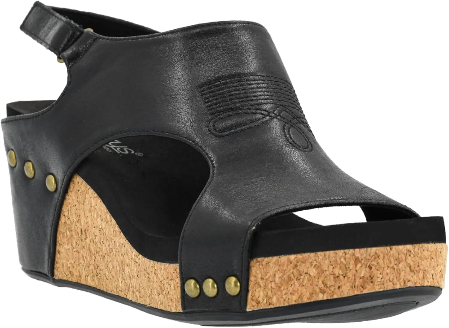 Corkys Footwear Womens Carley Wedges, Featuring Corkys EVA Foam Cushioned Insoles, A 2.5 Inch Heel, Lightweight For All Day Wear, And Hook And Loop Closure