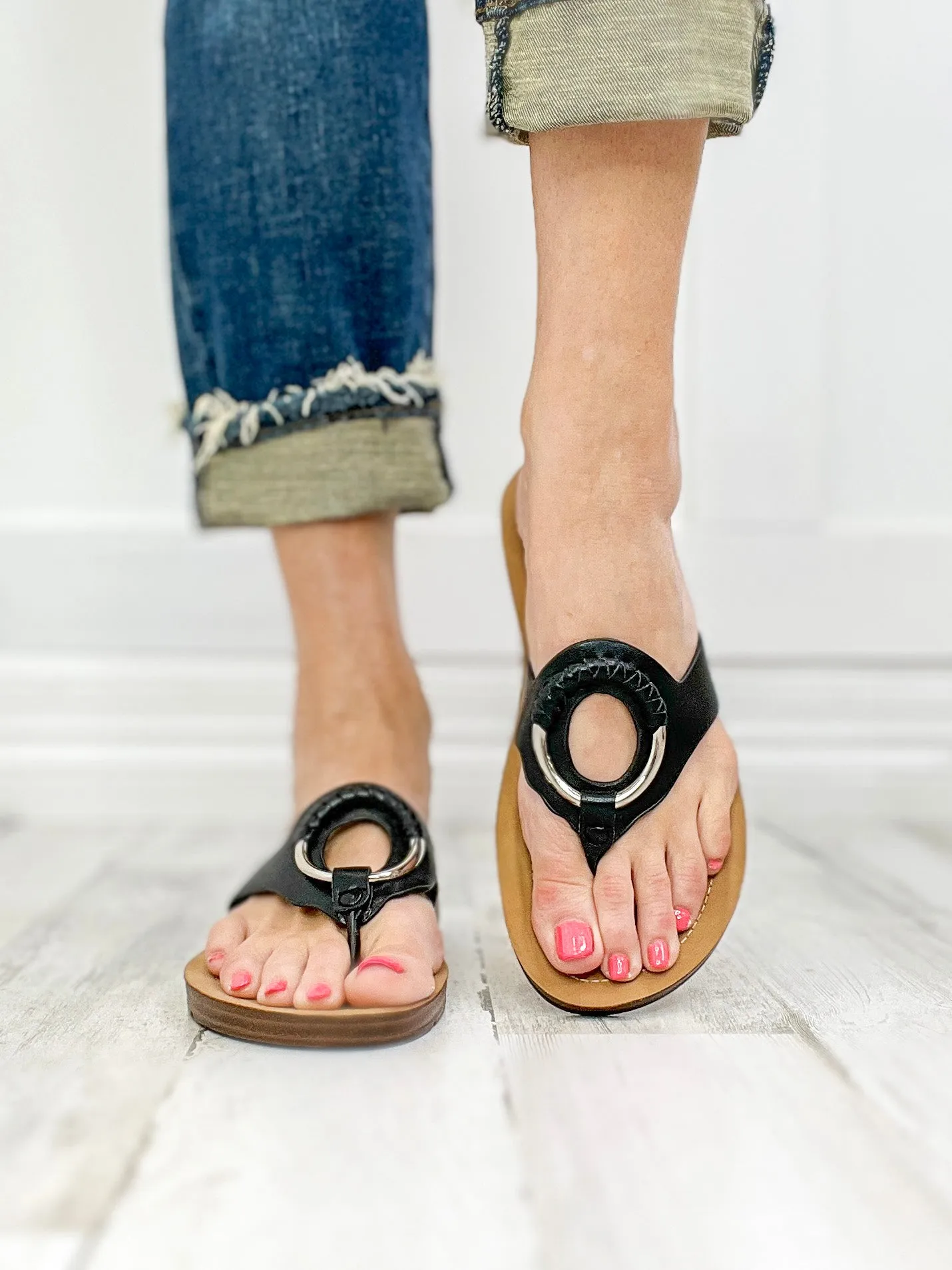 Corkys Ring My Bell Slip-On Sandals in Black