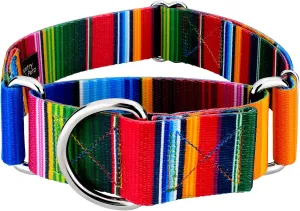 Country Brook Petz - Serape Martingale Dog Collar - Featuring Unique Designs for Any Style (2 Inch, Large)