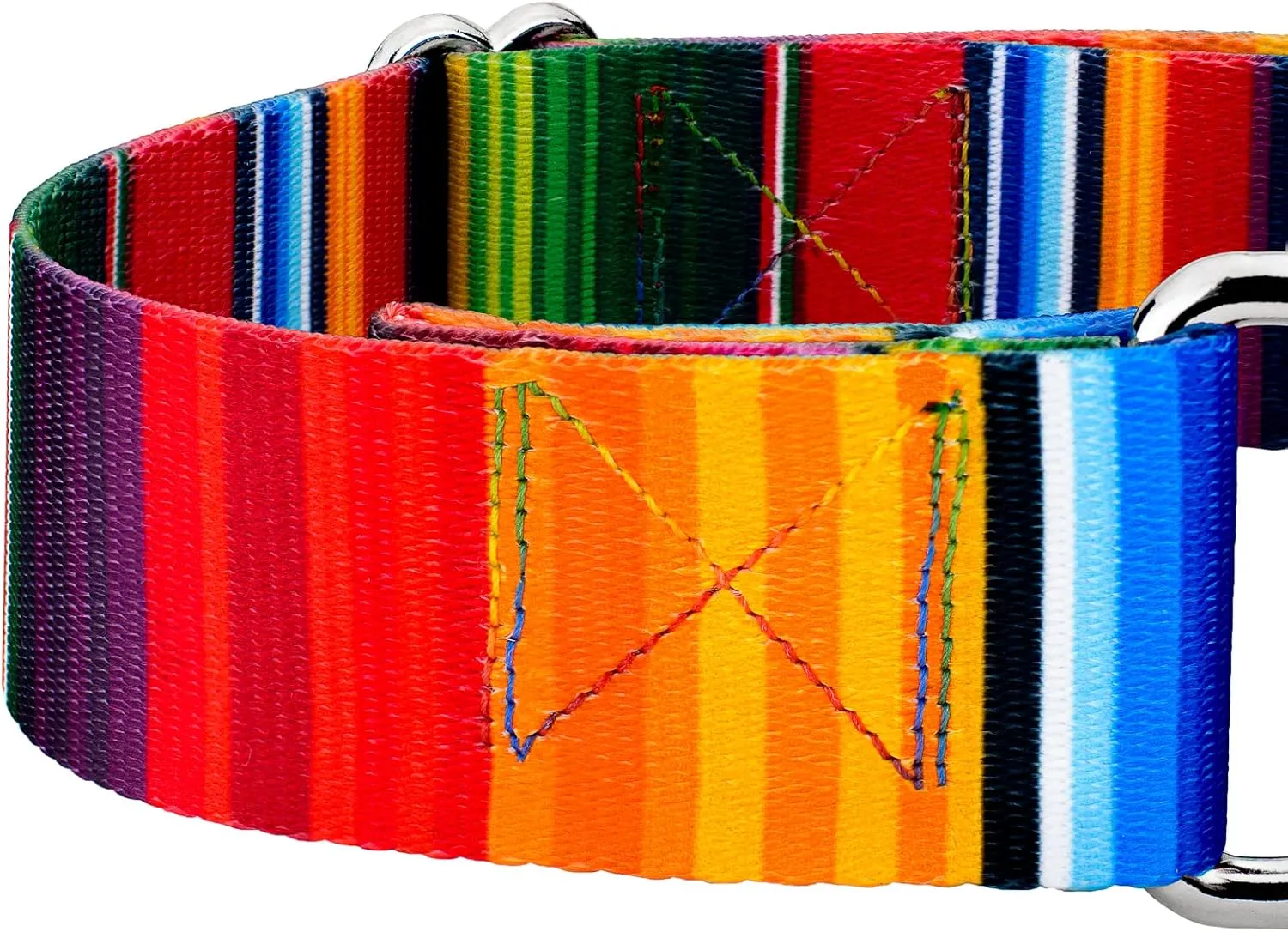 Country Brook Petz - Serape Martingale Dog Collar - Featuring Unique Designs for Any Style (2 Inch, Large)