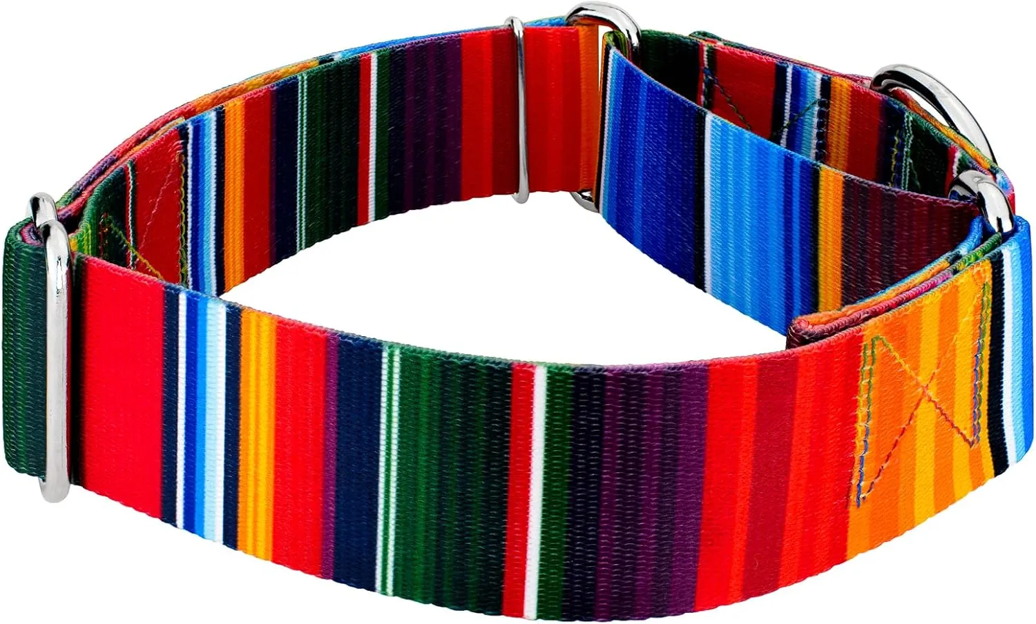 Country Brook Petz - Serape Martingale Dog Collar - Featuring Unique Designs for Any Style (2 Inch, Large)