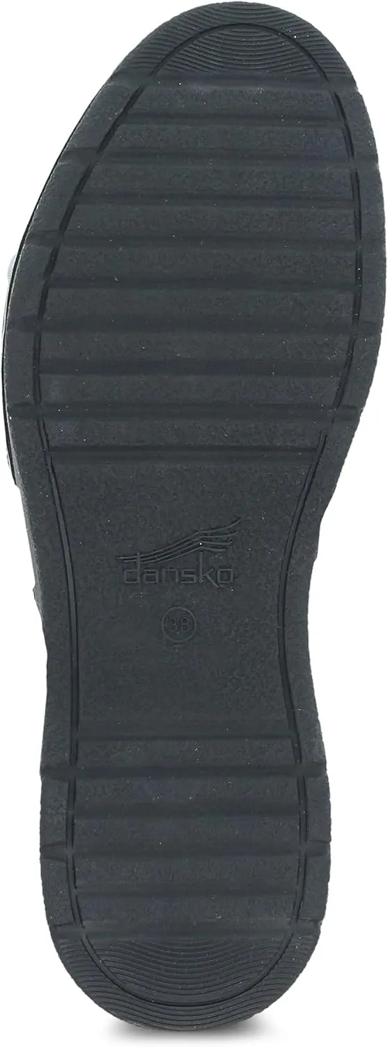 Dansko Rissa Closed Toe Sandal for Women - Unique and Stylish Shoe with Recycled Textile Linings and Leather Uppers - All-Day Legendary Comfort