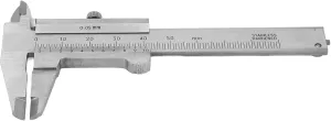 DENASH Vernier Caliper, 3" Stainless Steel Caliper Measuring Tool,0‑50mm Manual Micrometer with Storage Bag for Mechanical Tools