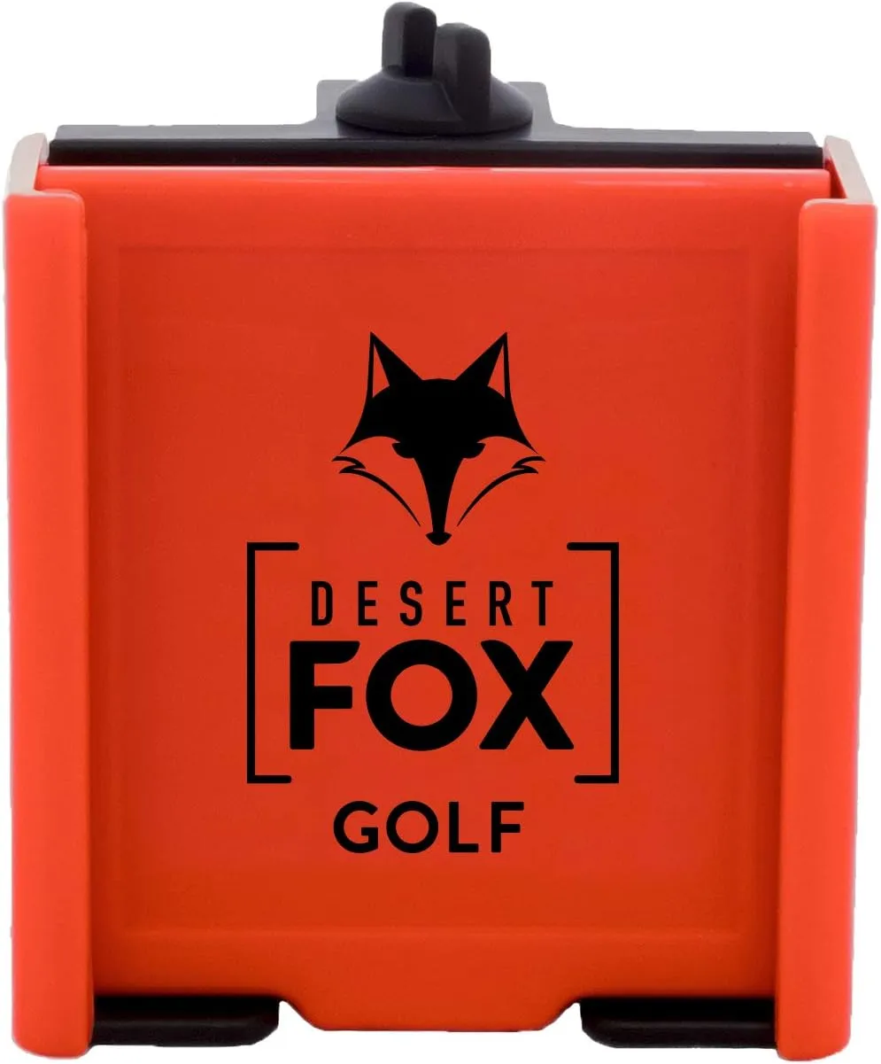 DESERT FOX GOLF Phone Caddy – Adjustable Golf Cart Phone Holder with Secure Strap for Hands-Free GPS & Golf Apps – Universal Fit