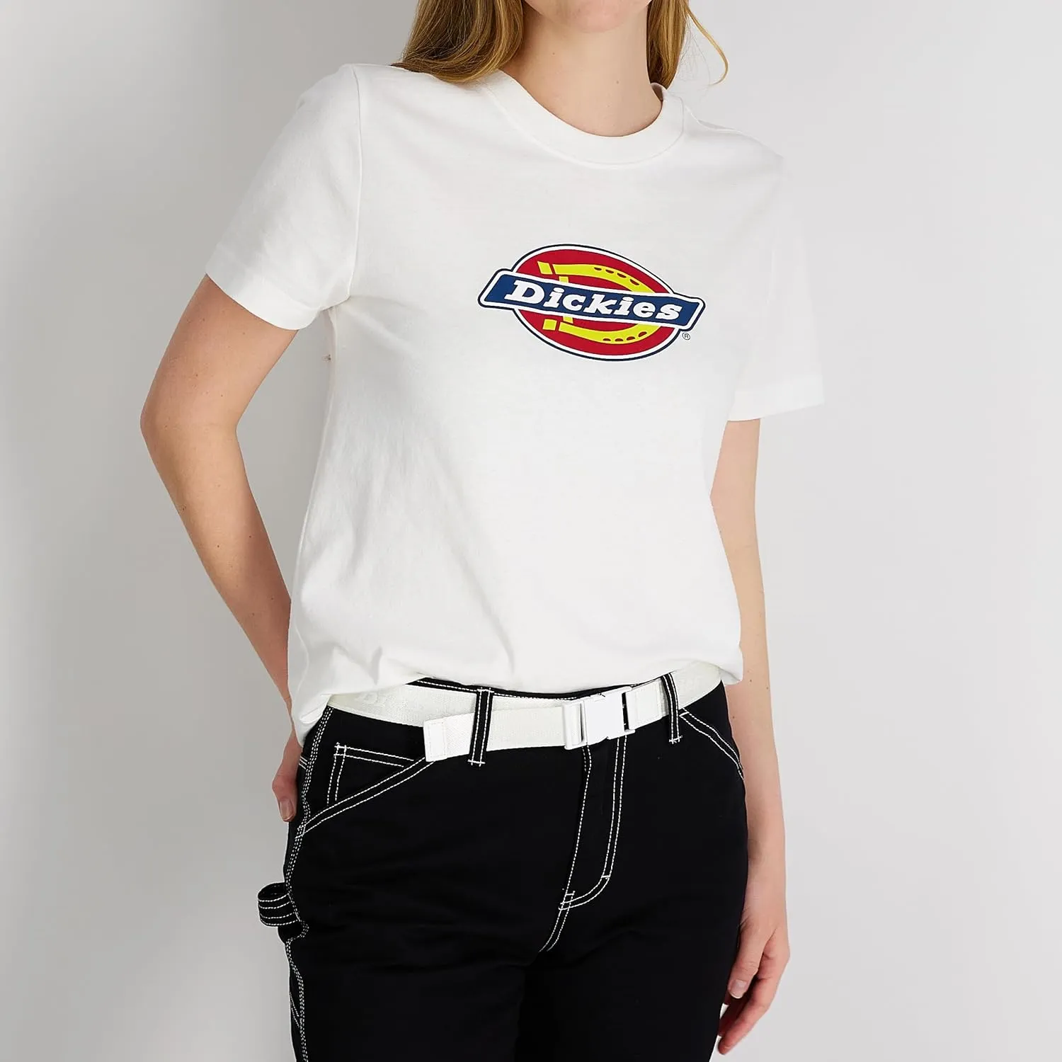 Dickies Women's Adjustable Fit Fabric Web Streetwear Belt with Speed Clip Buckle