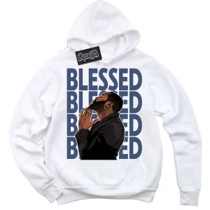 Diffused Blue 11s Sneaker Hoodie God Blessed Graphic