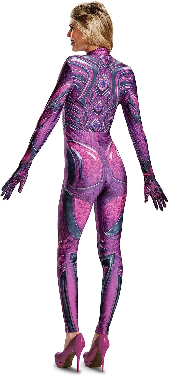 Disguise Women's Pink Ranger Movie Bodysuit Costume