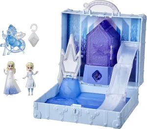 Disney Frozen 2 Pop Adventures Ahtohallan Adventures Pop-Up Playset with Handle, Including 2 Elsa Dolls, Toy for Kids