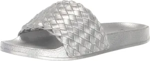 EVANS Women's Sandal Slide Plait Silva