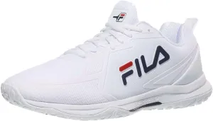 FILA Men's Volley Burst Shoes, White/Fila Red/Fila Navy - 9