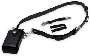 Firefighter Leather Radio Holster with Belt, Strap, Anti-Sway Strap, and Cord Keepers. Perfect for Firefighters, EMT, Police