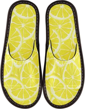 Fisyme Slippers for Women Men Slip-On Open Toe Indoor Outdoor House Shoes Home Slipper