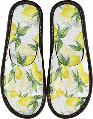Fisyme Slippers for Women Men Slip-On Open Toe Indoor Outdoor House Shoes Home Slipper