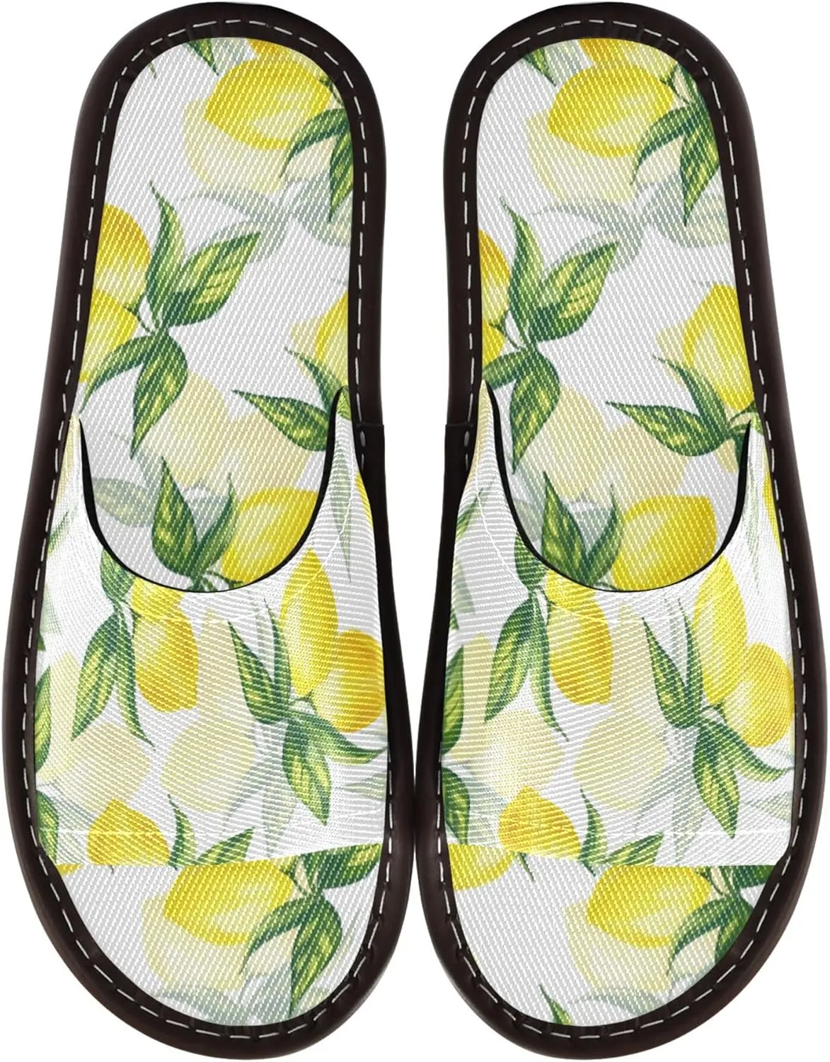 Fisyme Slippers for Women Men Slip-On Open Toe Indoor Outdoor House Shoes Home Slipper