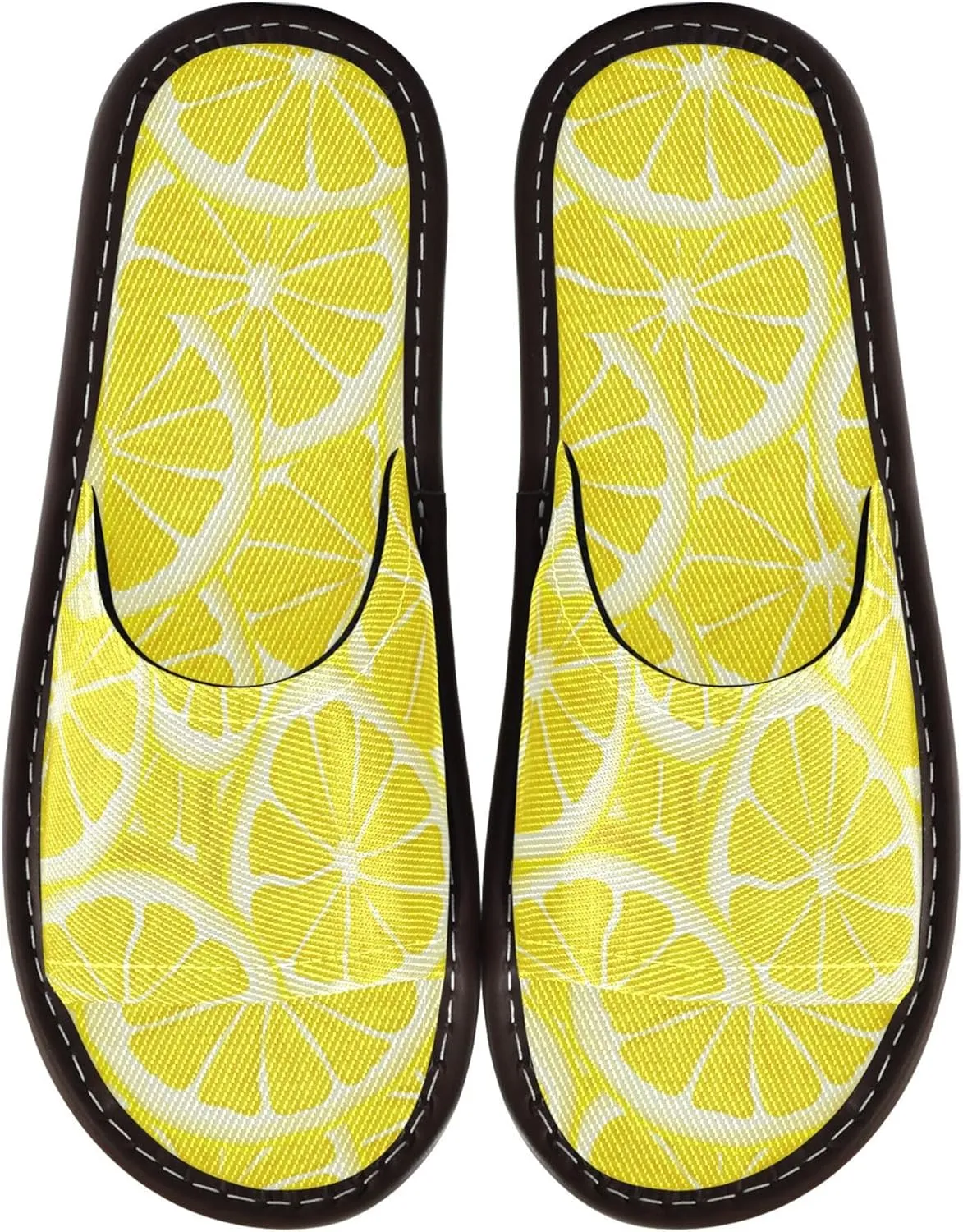 Fisyme Slippers for Women Men Slip-On Open Toe Indoor Outdoor House Shoes Home Slipper