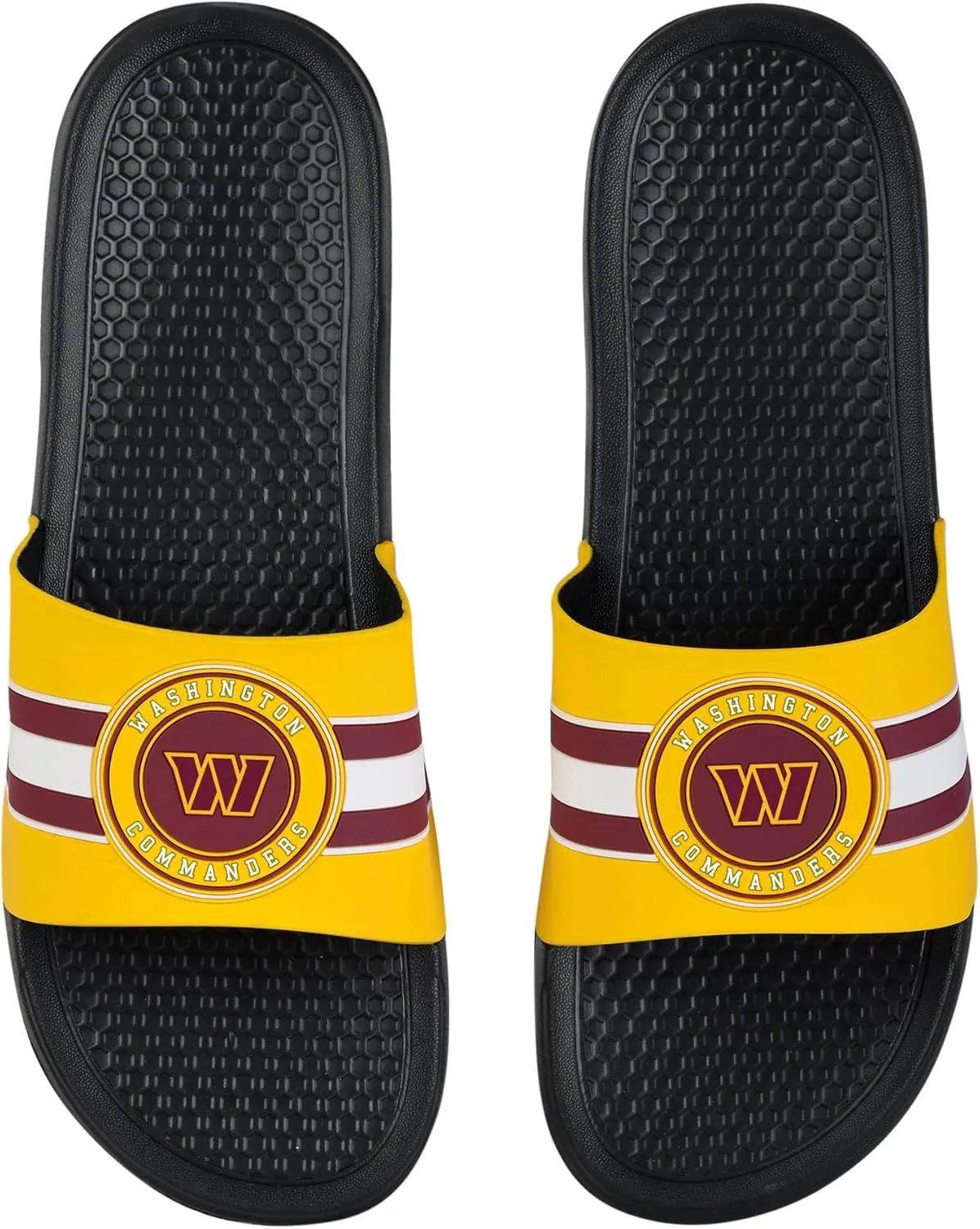 FOCO NFL Raised Stripe Slide Sandal