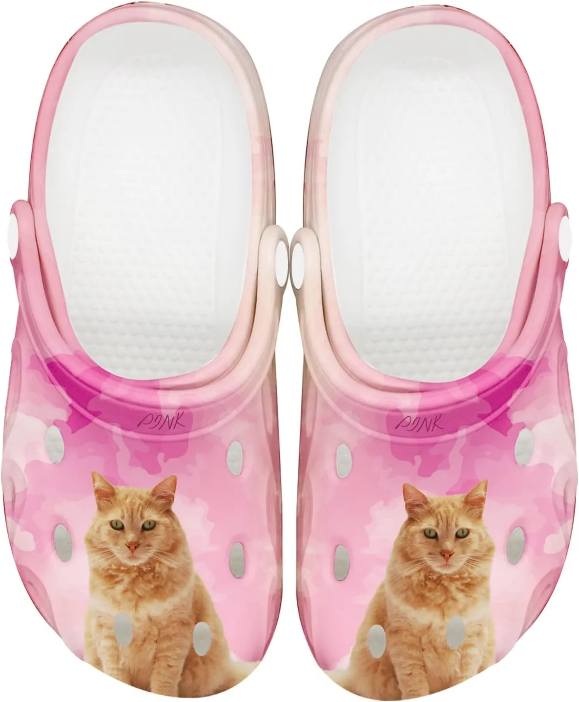 FolHaoth Personalized Photo and Text Womens Mens Clogs Custom Pet Face Name Summer Slippers Garden Shoes Cat Dog Face Custom Funny Clog Gifts for Friends, Lover, Oneself