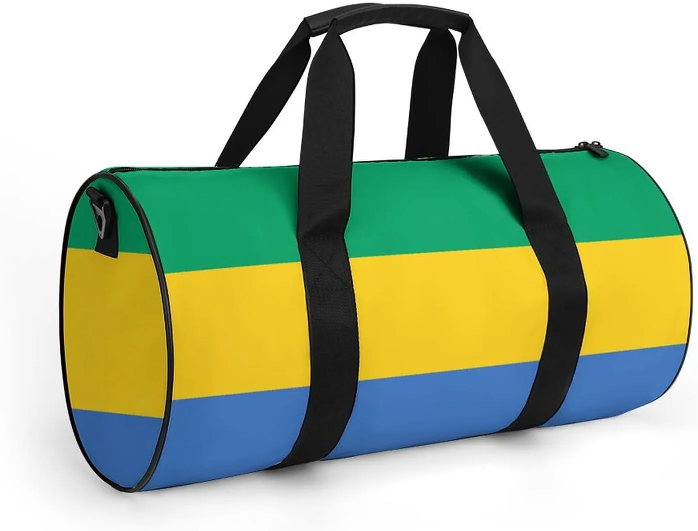 Gabon Flag Gym Bag with Wet Pocket Travel Duffel for Boys Girls Weekender Overnight