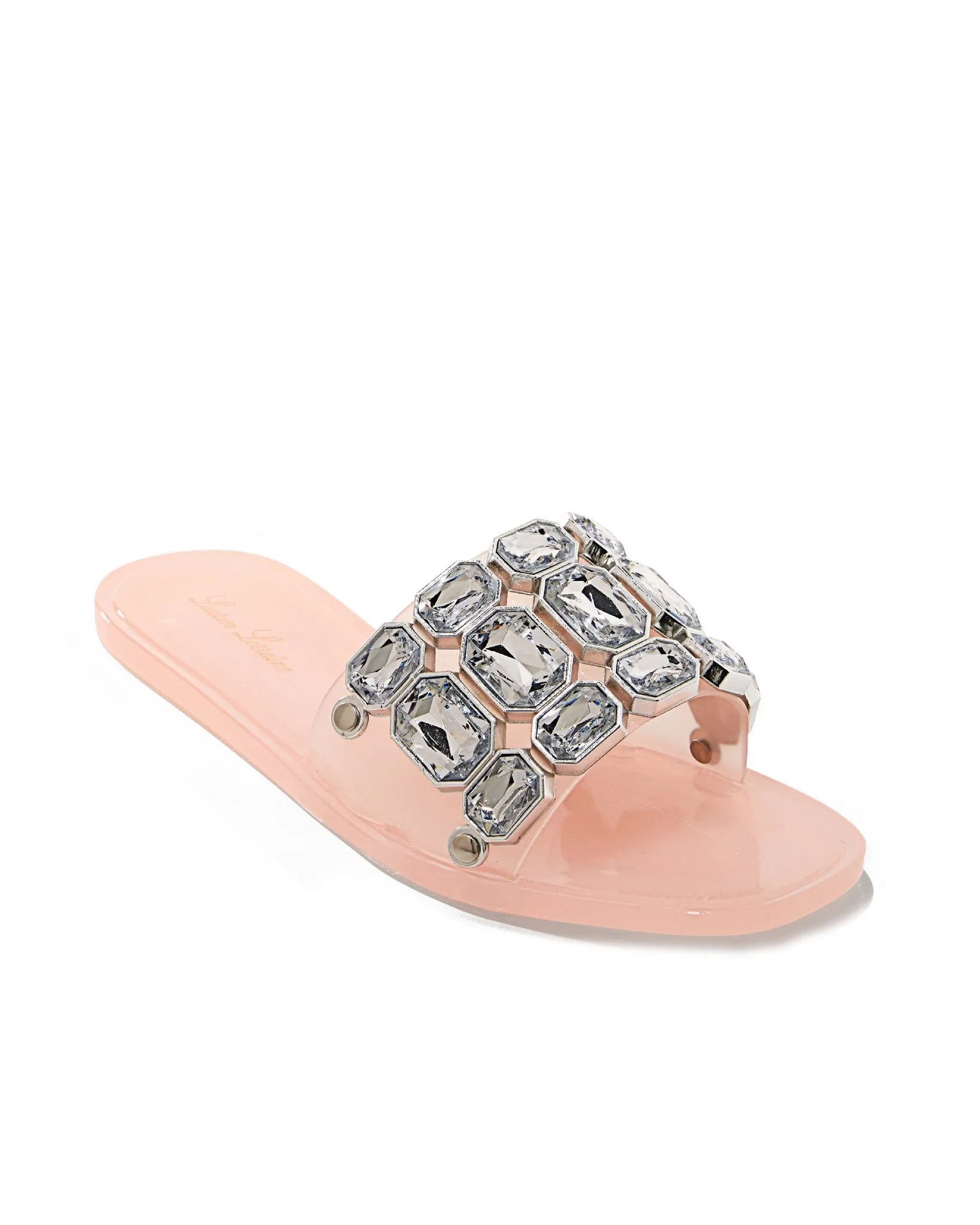 Gemstone Embellished Slide Nude