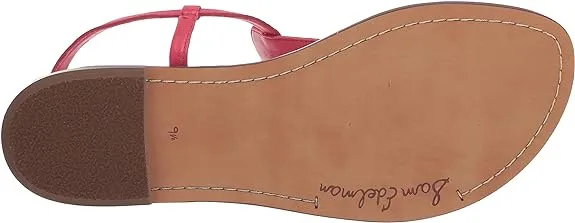 Gigi Sandals Edelman Ultra Embossed Flats Ankle Strap Markdown Fuchsia Thong Croco Sam Secure delivery
