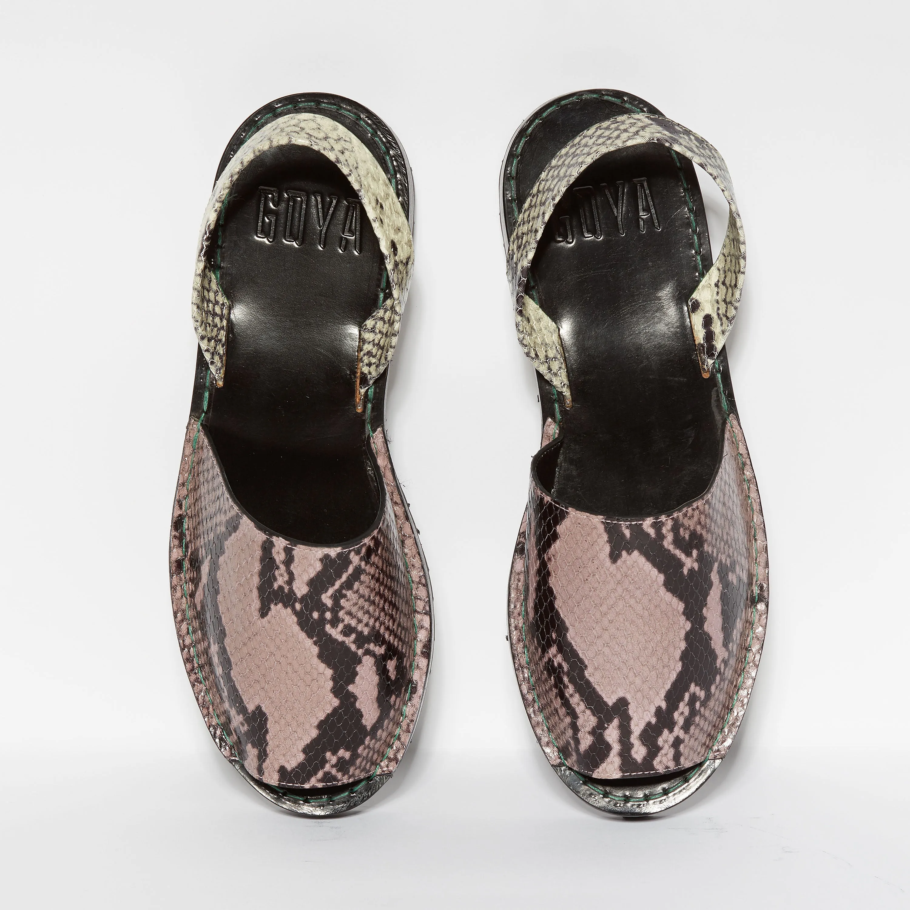 GOYA Bi-colour Lilac/Grey Snakeskin Sandal