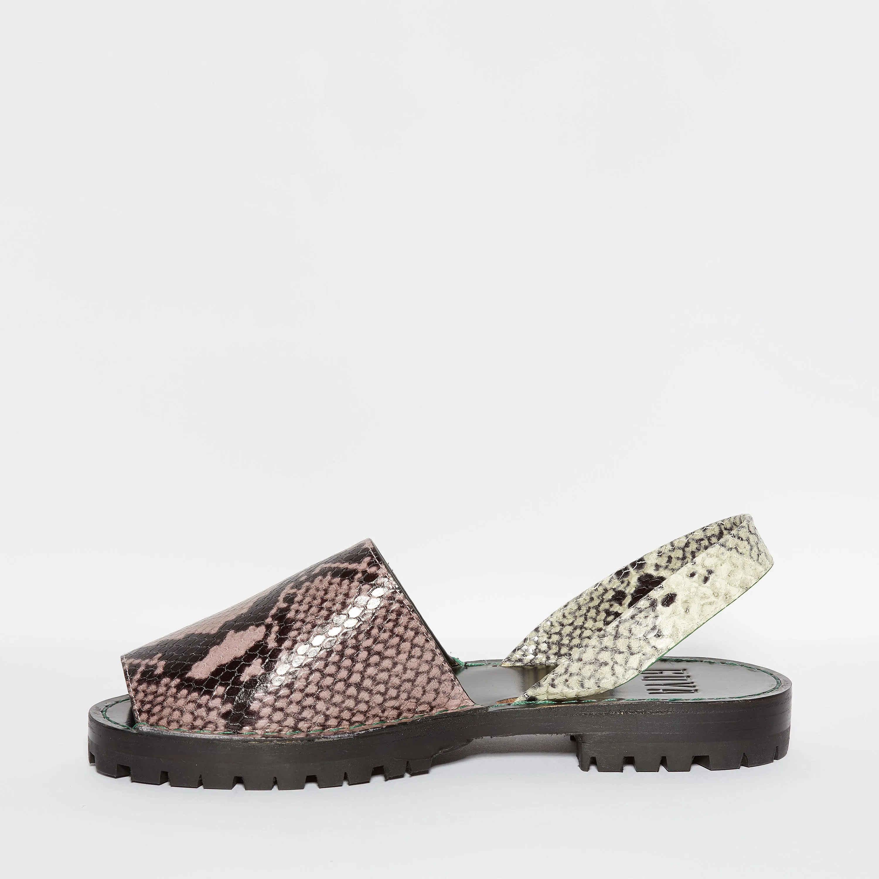 GOYA Bi-colour Lilac/Grey Snakeskin Sandal