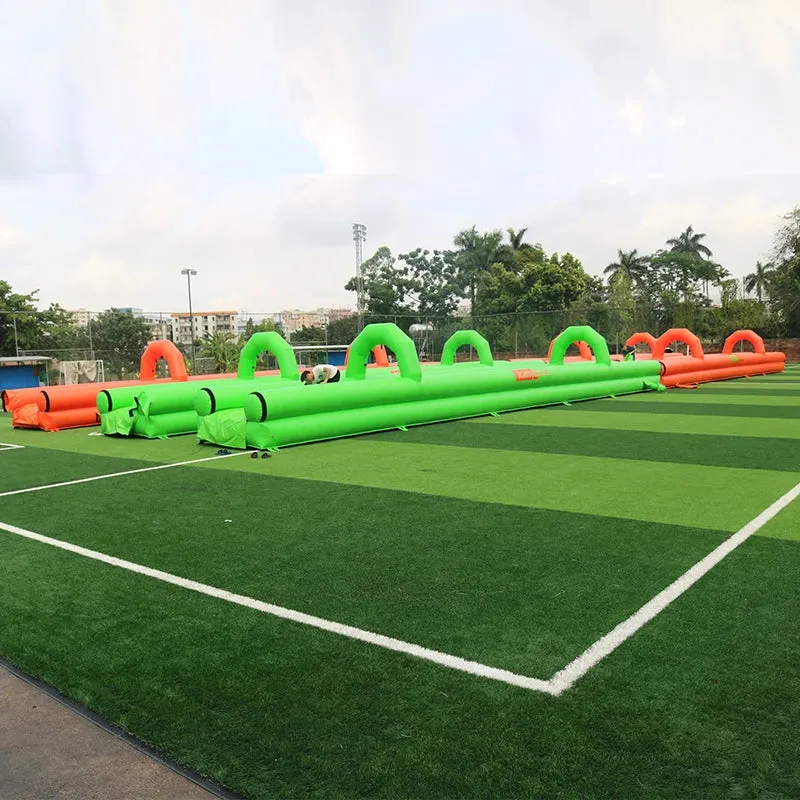 Green PVC Inflatable Slip N Slide Water Slide Adventure