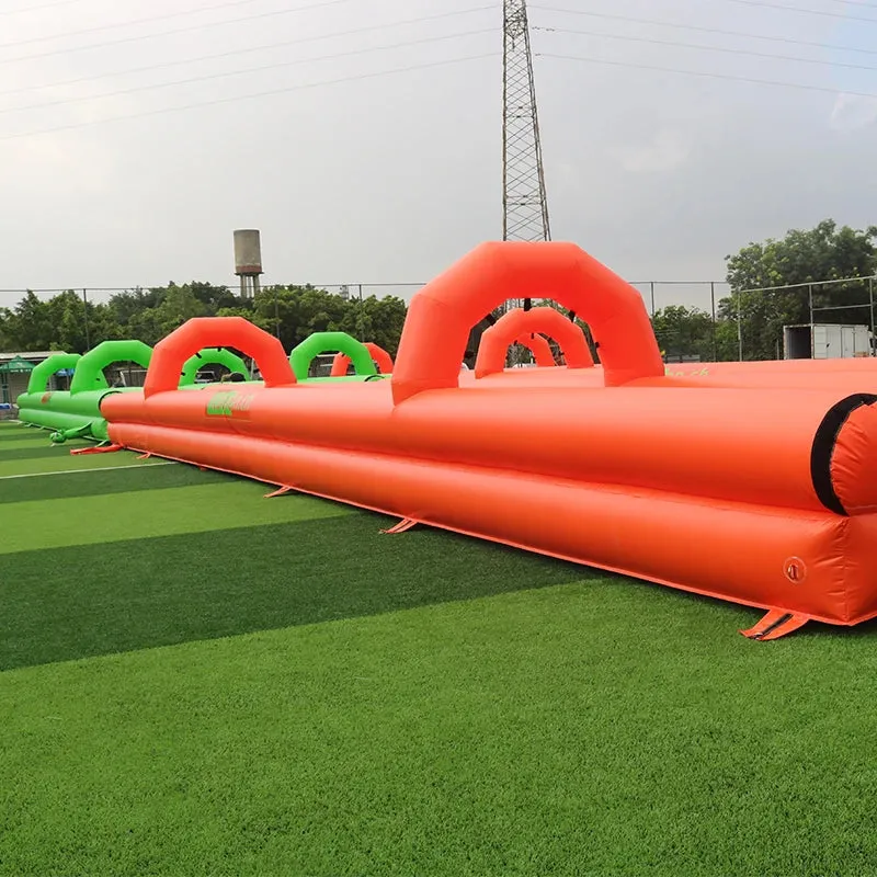 Green PVC Inflatable Slip N Slide Water Slide Adventure