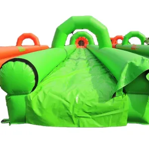 Green PVC Inflatable Slip N Slide Water Slide Adventure