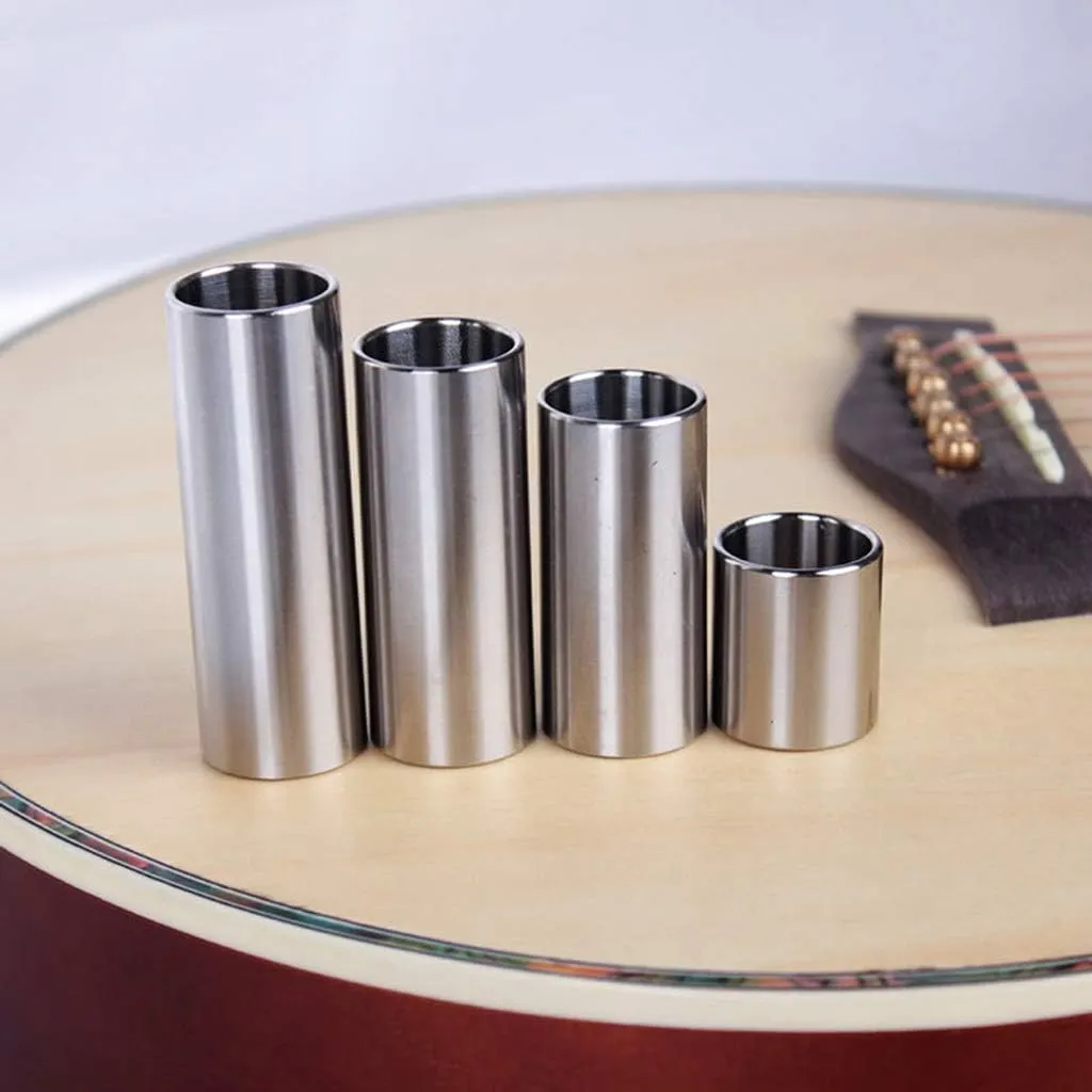 Guitar Slide Stainless Steel Finger Slides For Guitar Bass Ukulele String Instrument Accessory Practical And