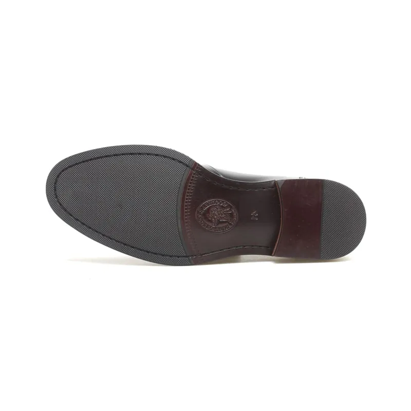 Handcrafted Brown Oxford Brogue Dress Shoes | Wingtip Detailing