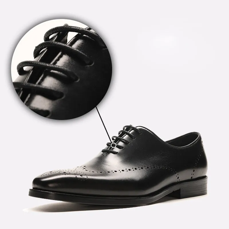 Handmade Full-Grain Leather Wingtip Dress Shoes