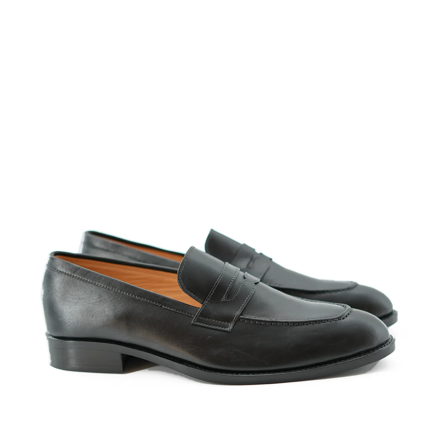 Handmade Moc-Toe Slip-On Full-Grain Leather Loafers