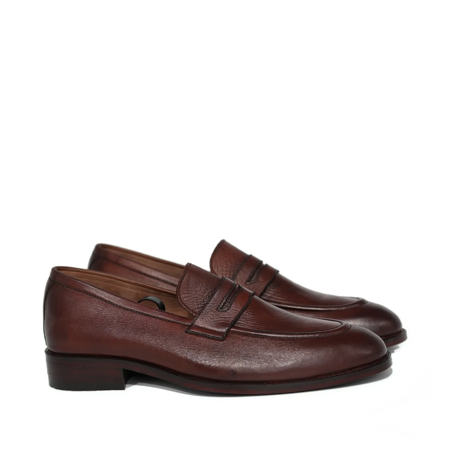 Handmade Moc-Toe Slip-On Full-Grain Leather Loafers